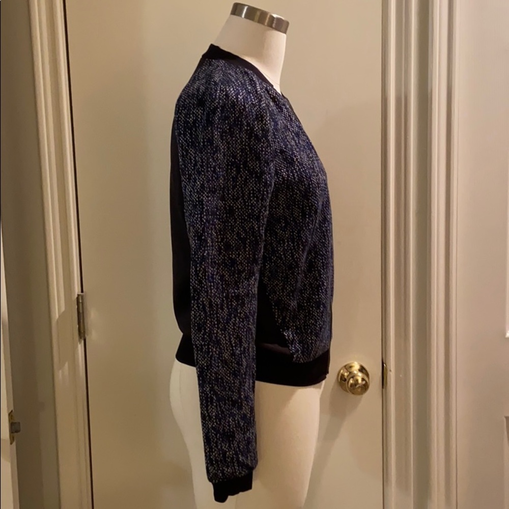 ๐ HPx3 ๐ Elie Tahari Tweed Bomber Jacket - Picture 3 of 8